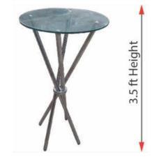 Cocktail Table – Chopstick Legs, 3.5 ft Height