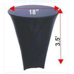 Cocktail Table with Black Cloth