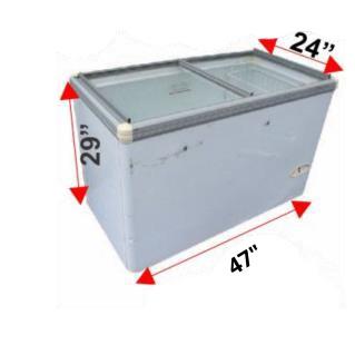 Deep Freezer 400L Glasstop