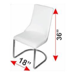 High Back Chair White