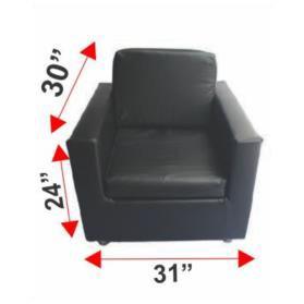 Sofa single seater black