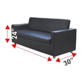 Sofa two seater black
