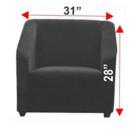 Comfort Sofa Single Black