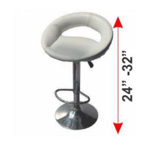 Leather Moon Bar Stool