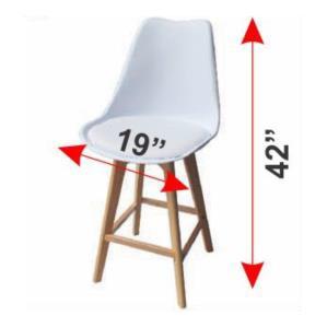 Bar Stool White/Black