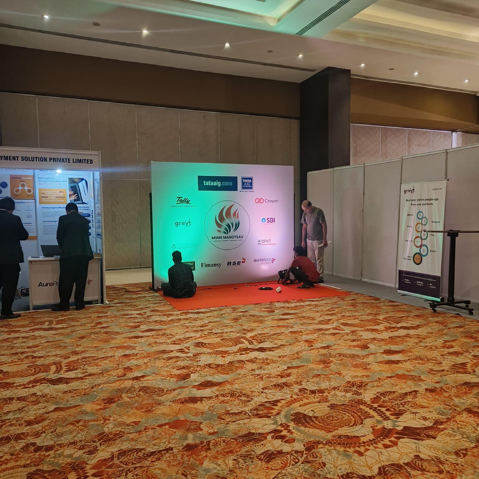 Stage Rental in Mumbai | Corporate & Government Event Setup at NESCO Mumbai (MSME Mahotsav)