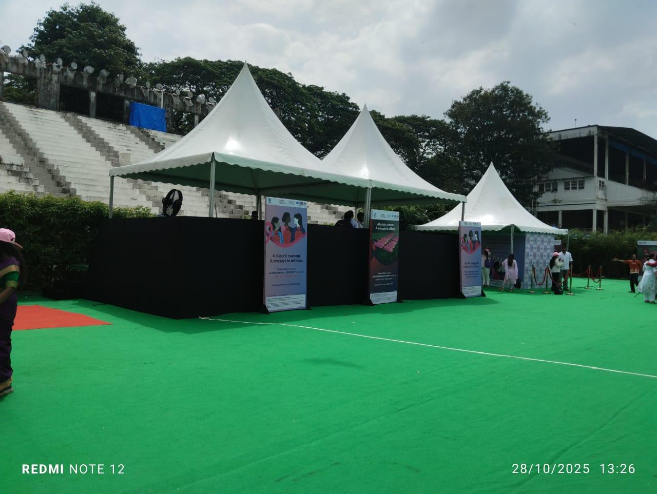 Pagoda tent 10*10 sqft background blur